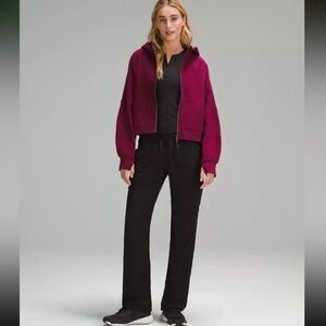 LULULEMON LUXE SCUBA FULL ZIP CROPPED HOODIE
